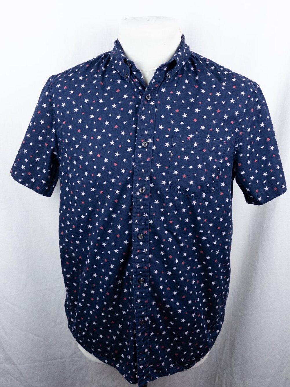 Ralph Lauren Denim & Supply 4th of July Star Print Shirt Navy Cotton Size M